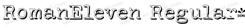 RomanEleven Regular字体转换